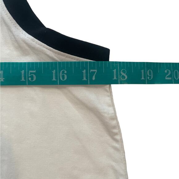 NWT Dickies Tank Womens Medium Sporty Graphic Logo Cropped Stretch Top White - Picture 5 of 7